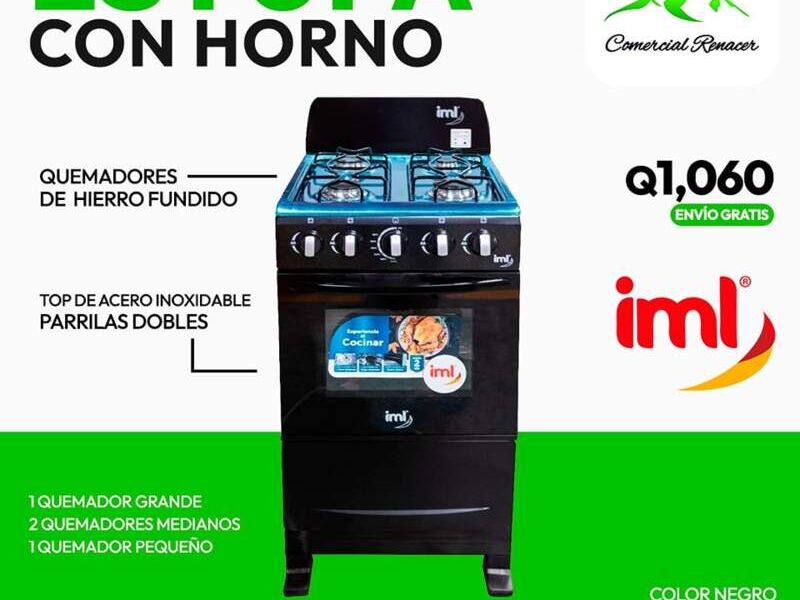 Estufa con horno