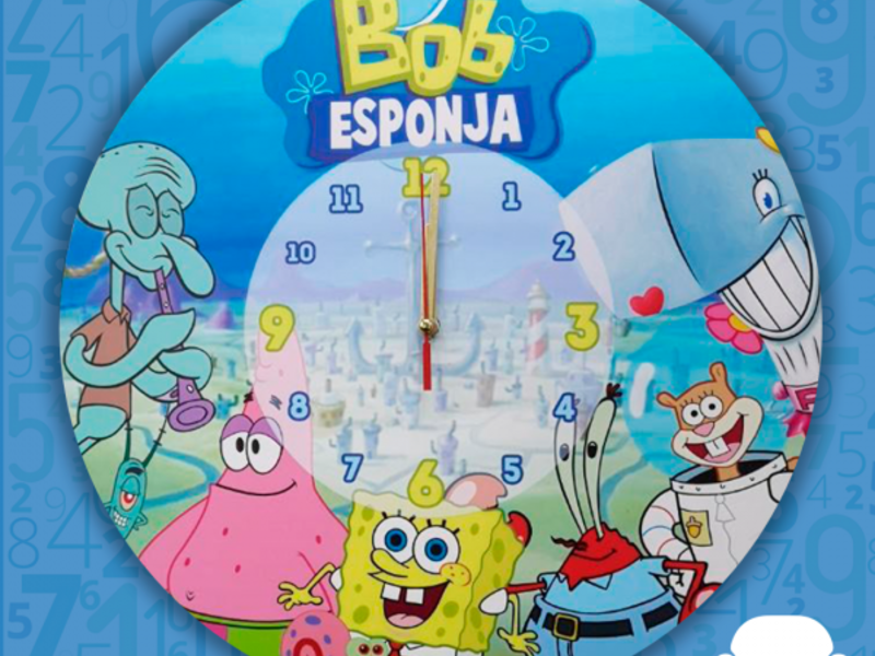 Reloj de pared (Bob esponja1)
