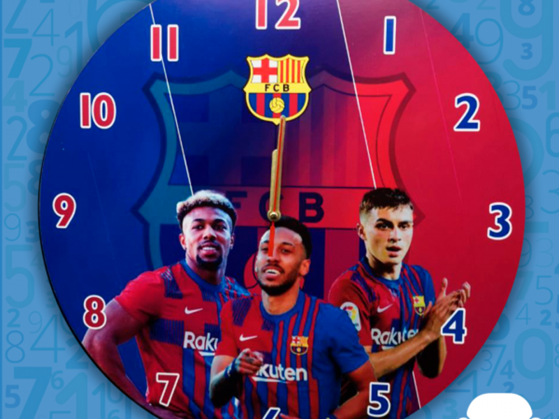 Reloj de pared (Fútbol Club Barcelona)