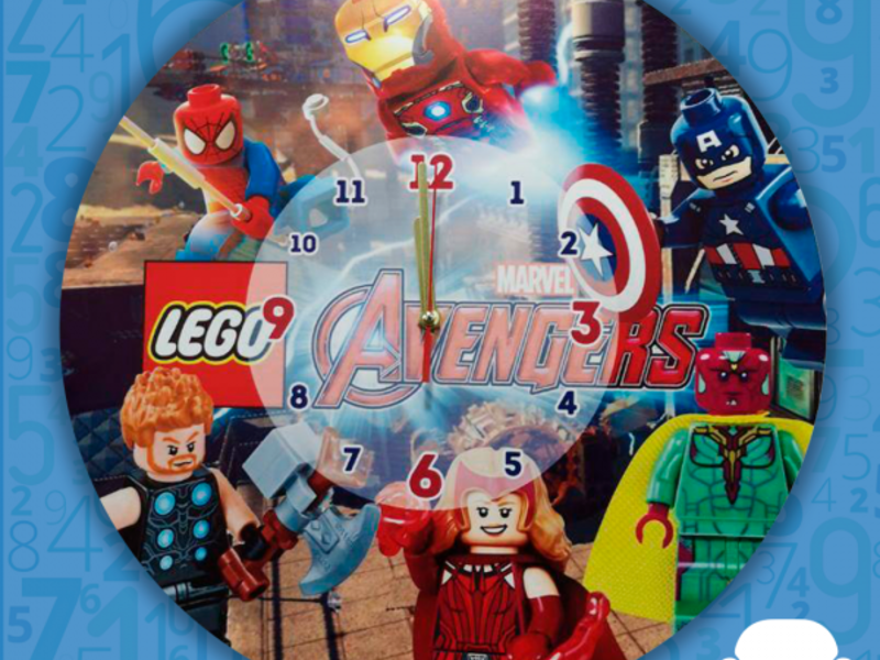 Reloj de pared (Avengers Lego)