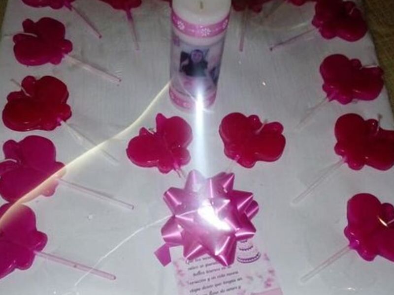 Juego de velas para 15 años