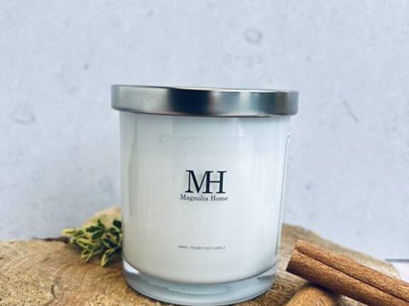 Vela de cera de soya blanca