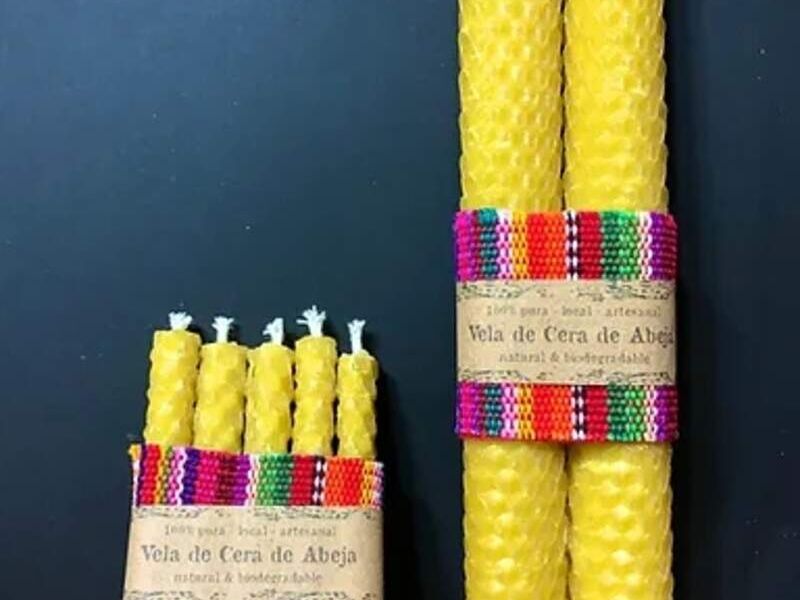 Vela de Cera de Abeja 100% Pura