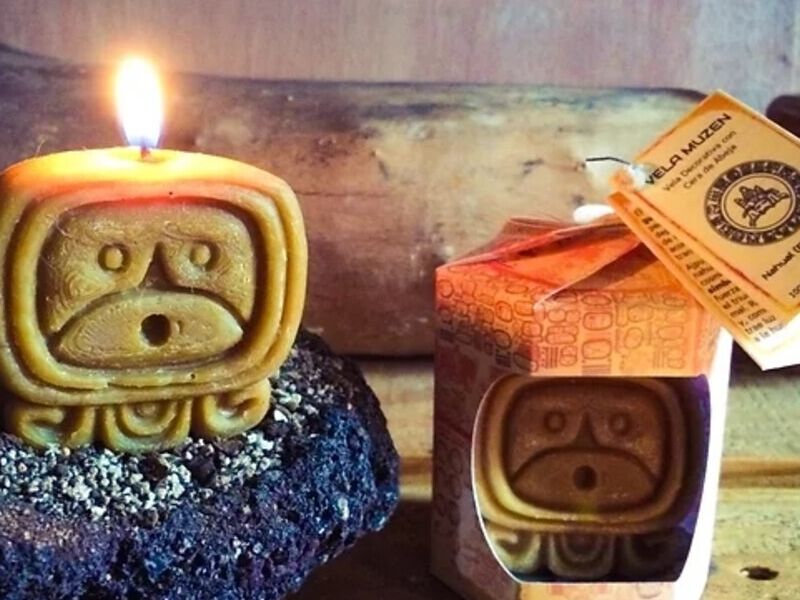 Vela de Cera de Abeja - Nahual Ajpu