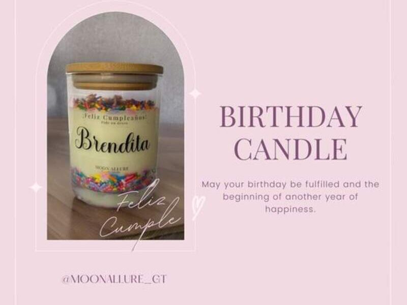 Vela personaliza de cumpleaños
