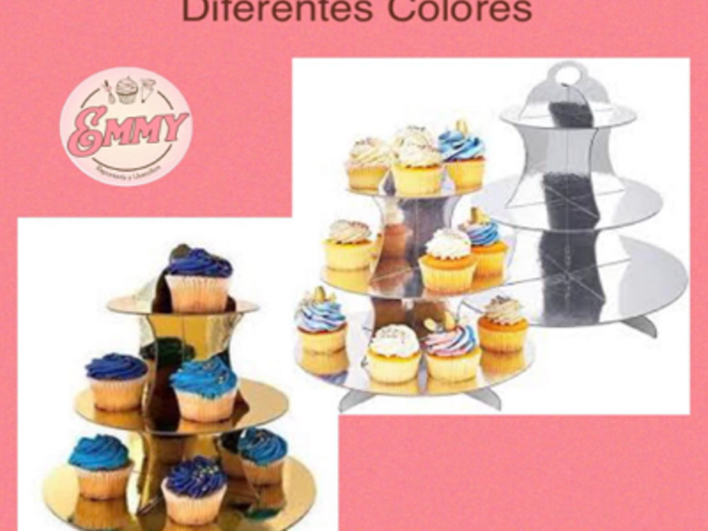 BASE CUPCAKES DIFERENTES COLORES EMMY