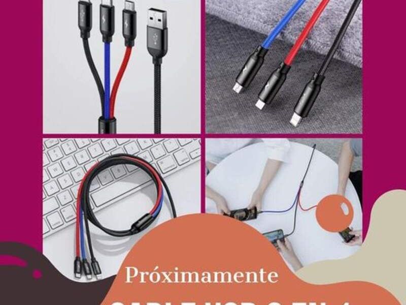  Cables USB 3 en 1 