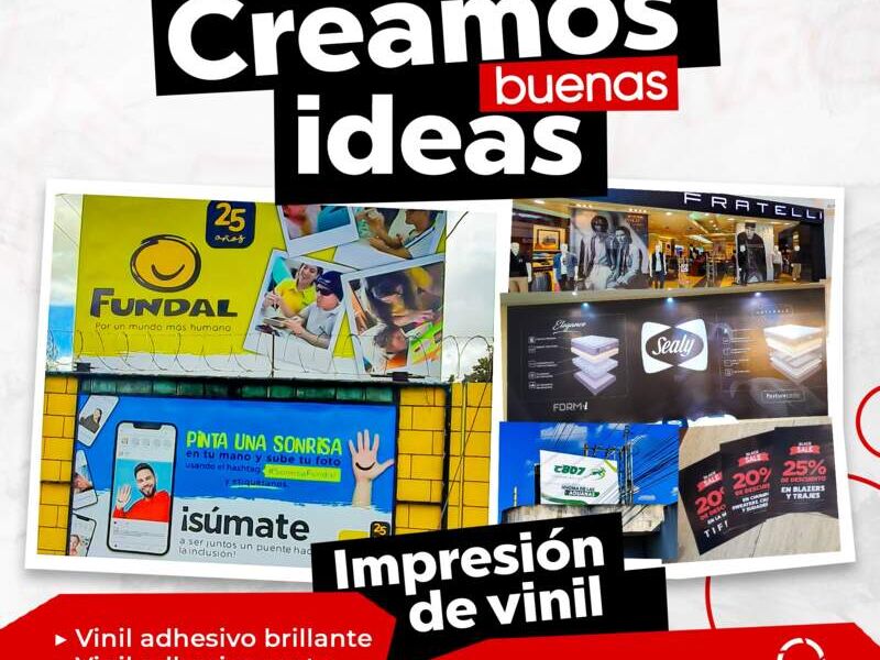 Impresión de vinil brillante C. de Guatemala