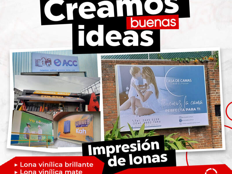 Impresion de lona brillaten C. de Guatemala