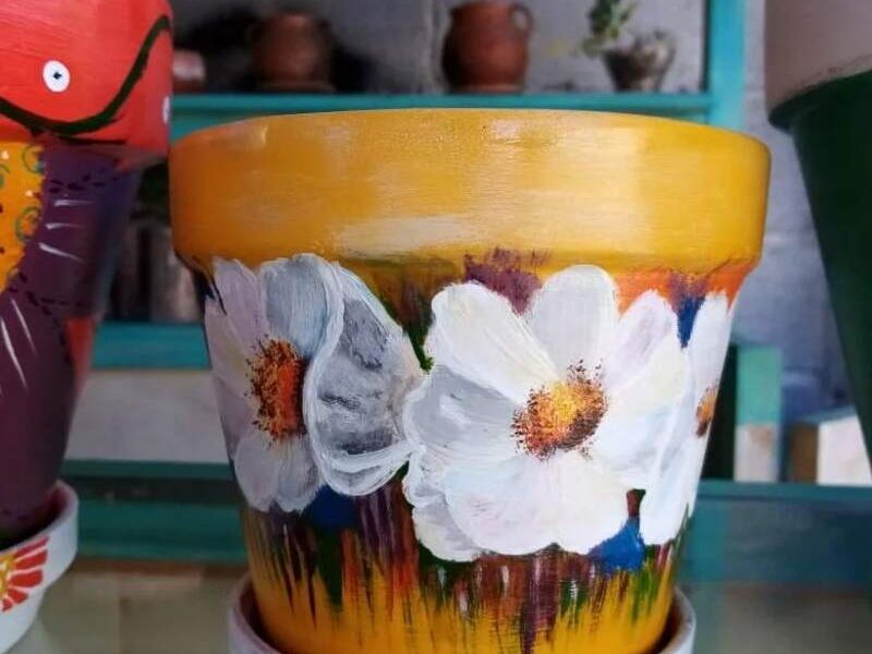Maceta flores