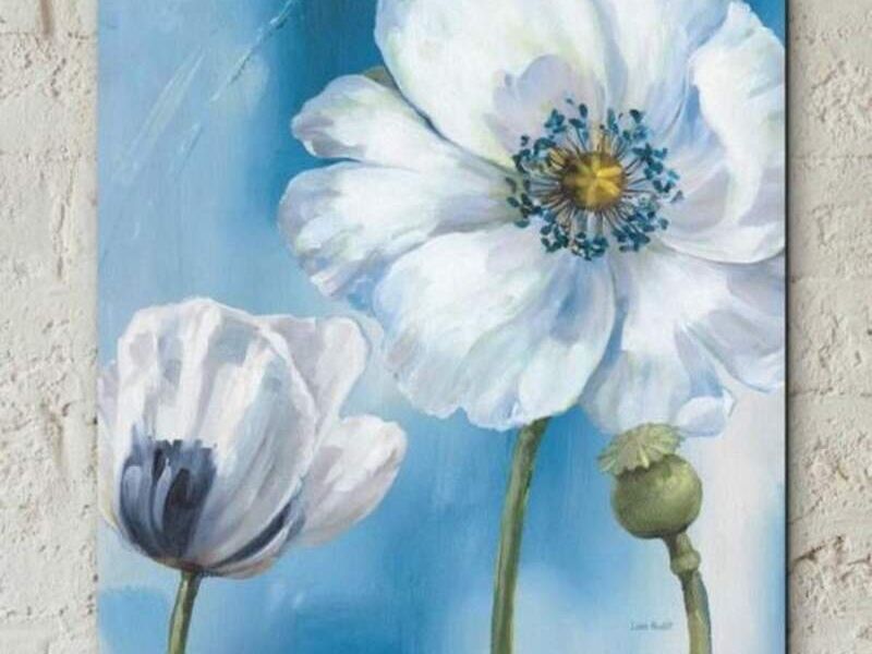 Cuadro flores blancas