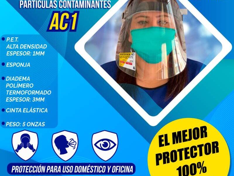 Protector facial CIudad de GT. 