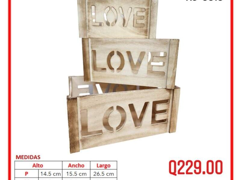 Set de Cajas LOVE