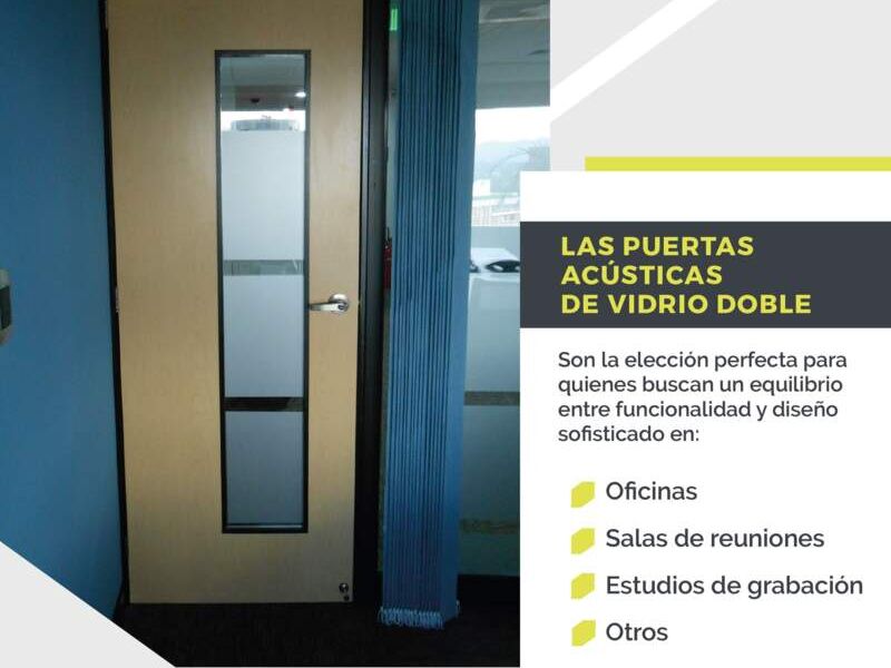 Puertas de vidrio doble 