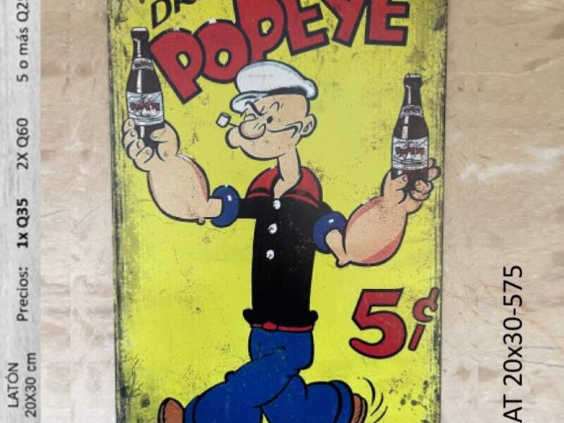 Decoración vintage Popeye