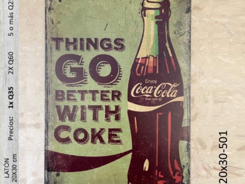 Decoración vintage Coca Cola