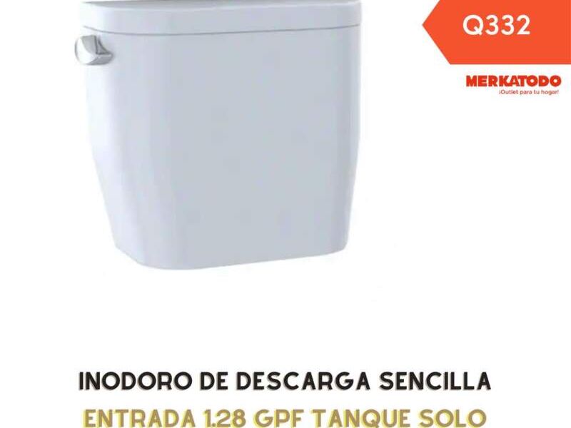 Inodoro de descarga sencilla