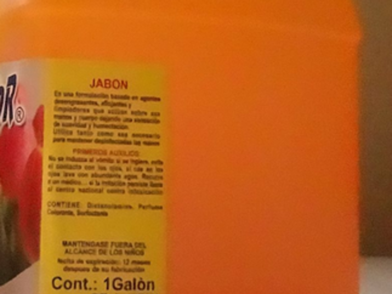 JABÓN LÍQUIDO Galón Q. 30.00