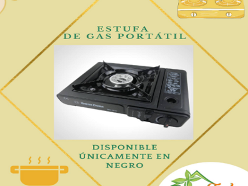 ESTUFA DE GAS PORTÁTIL GUATEMALA TODO HOGAR