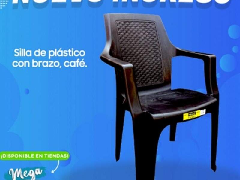 SILLA DE PLÁSTICO CON BRAZO GUATEMALA