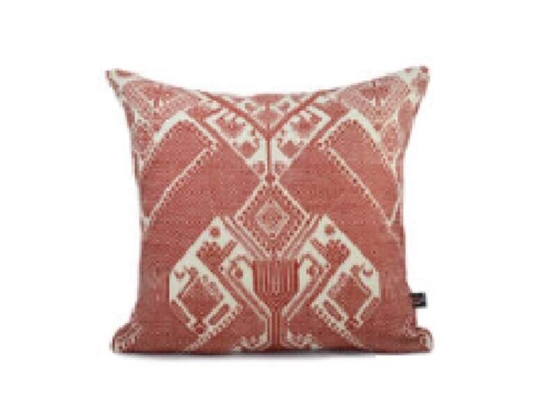 Funda de almohada rojo ladrillo 