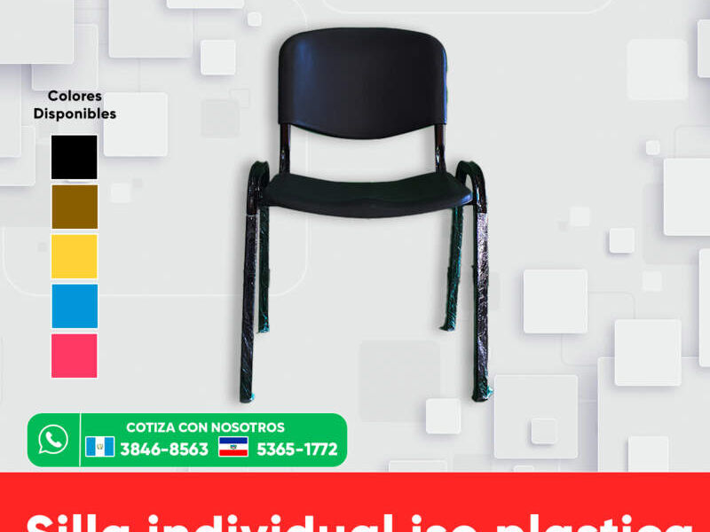 Silla individual iso plástica 