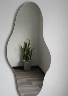 Espejo de contorno ondulado Guatemala