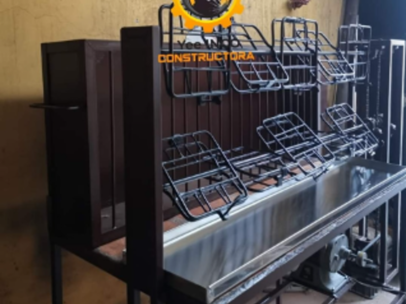 Asador para 10 pollos