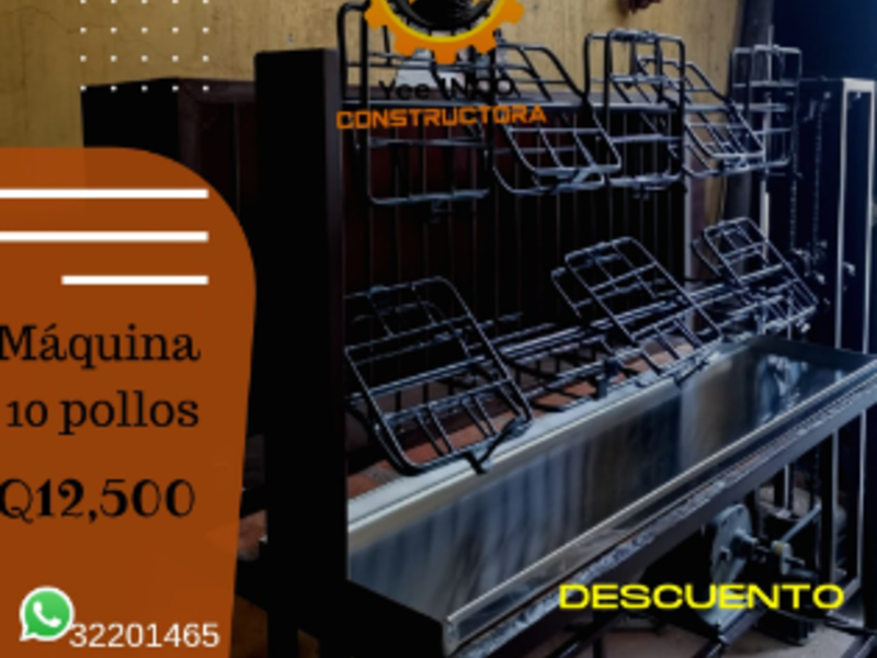 Maquina 10 pollos