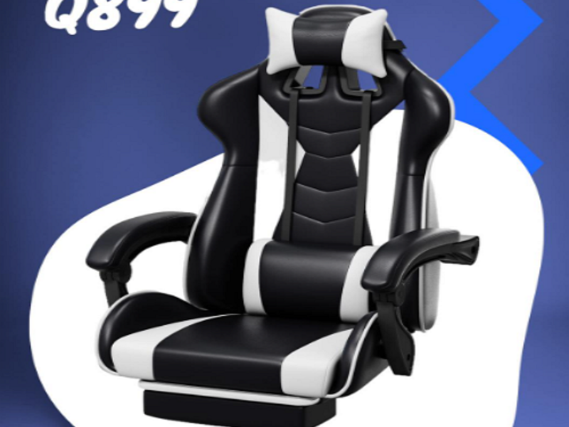 Silla gamer color negro/blanco Dep Guatemala