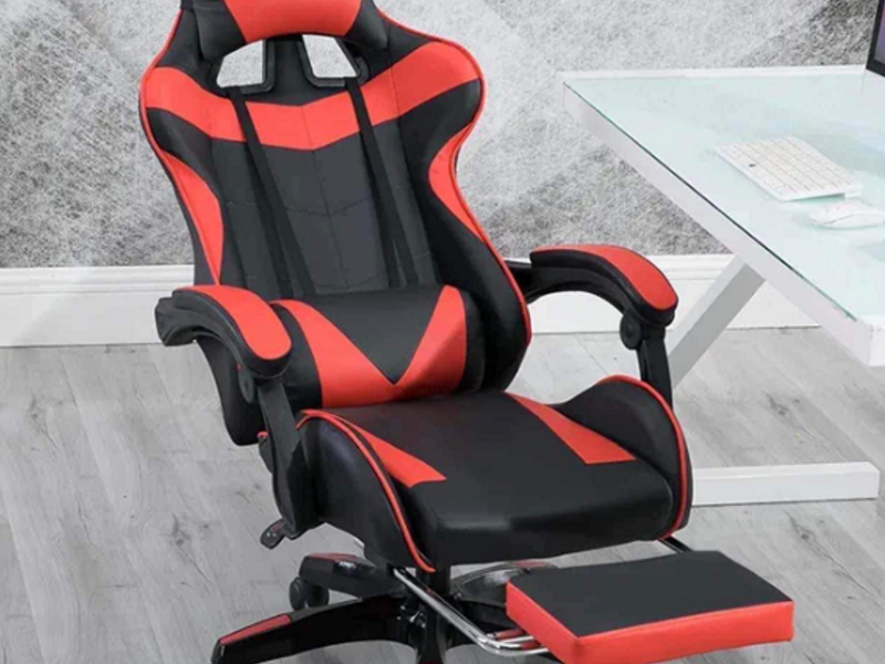 Silla gamer color negro y rojo Dep Guatemala