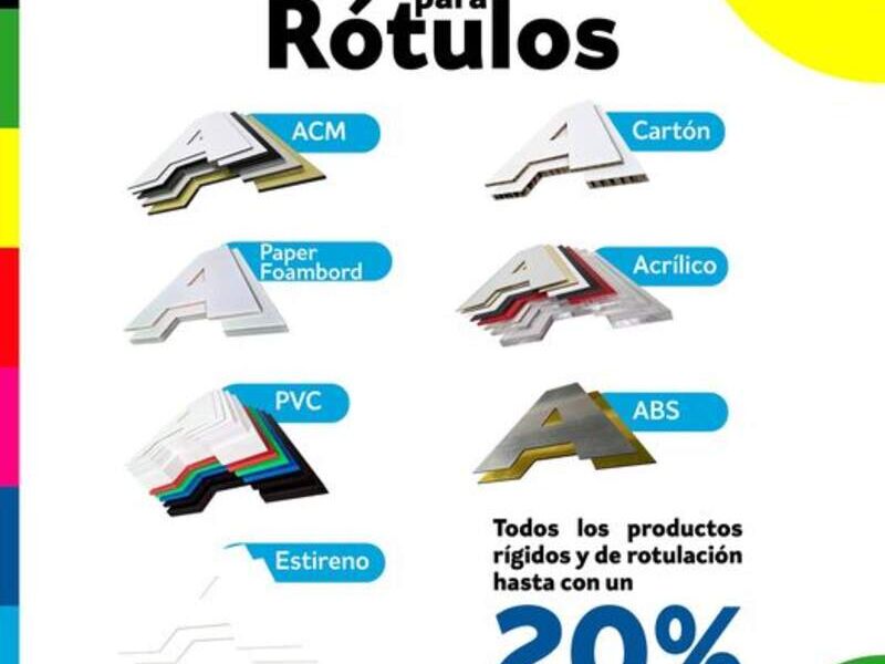 Materiales para rotulación 