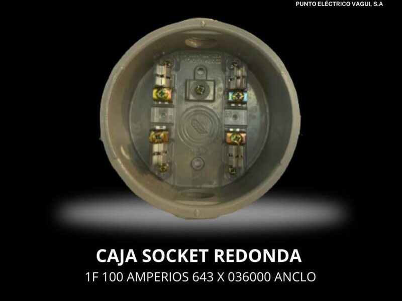 Caja socket redonda