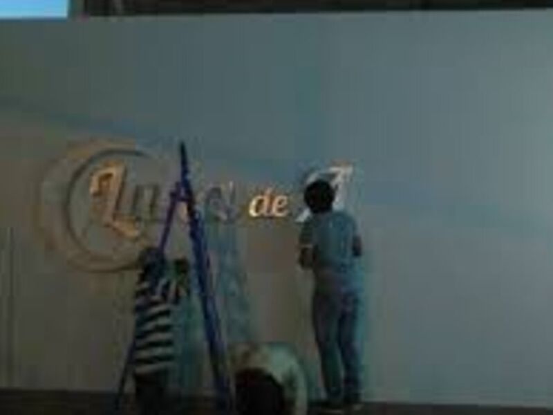 instalación letras 3D