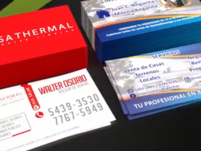 Tarjetas de presentación innova
