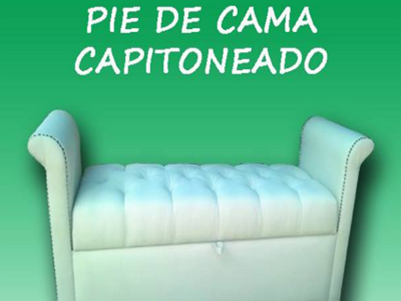 PIE DE CAMA CAPITONEADO GUATEMALA