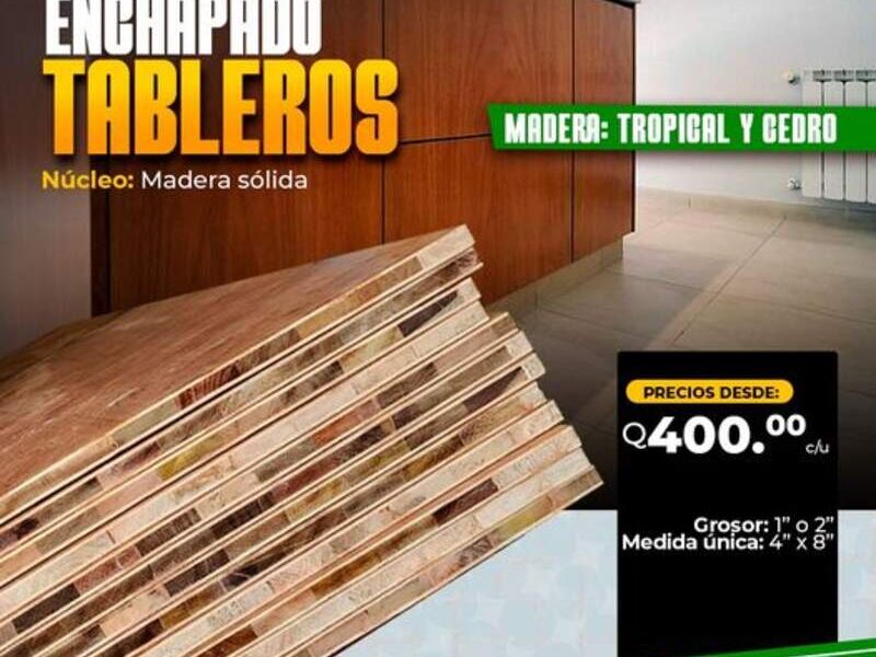 Enchapado Tableros 