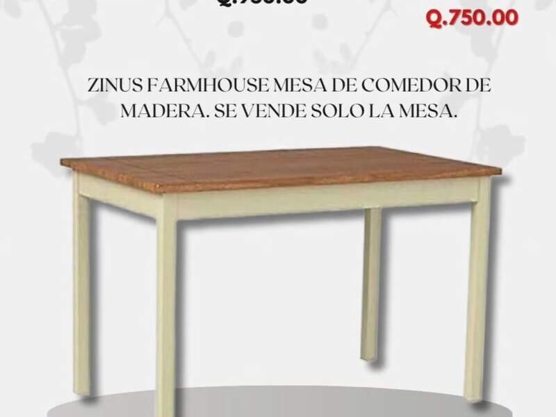 Mesa de comedor de madera