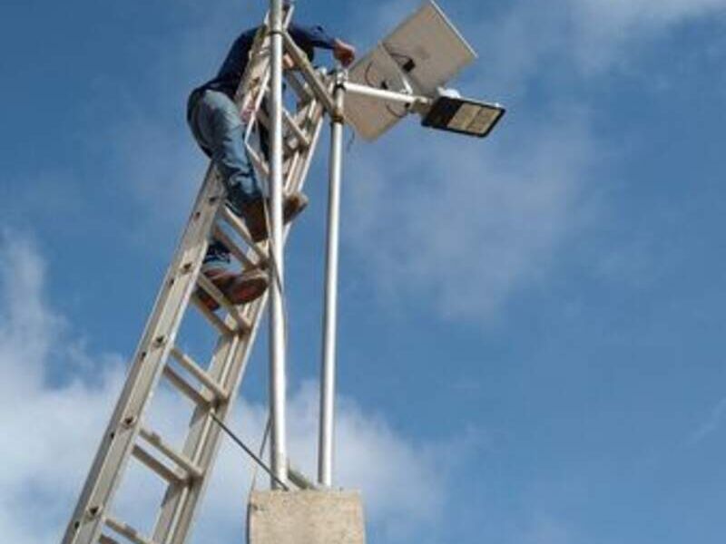 Lamparas con panel solar