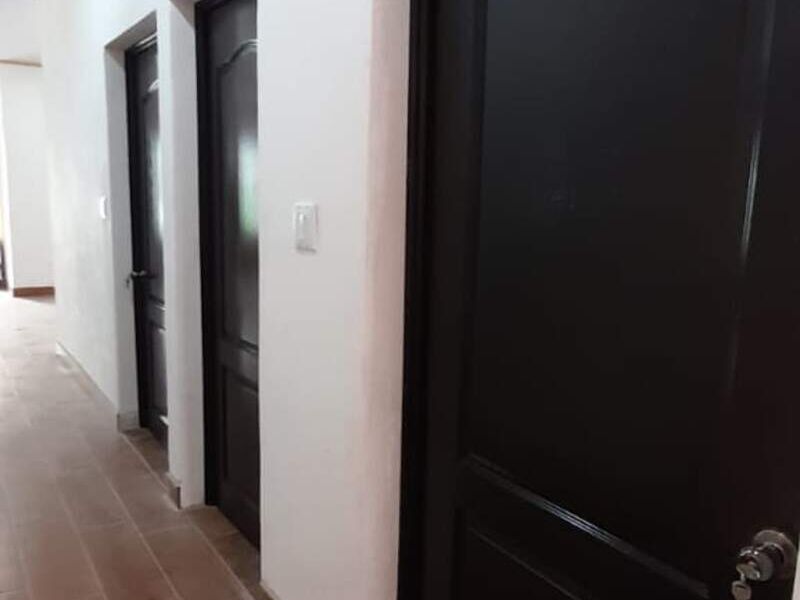 Puertas de madera negra