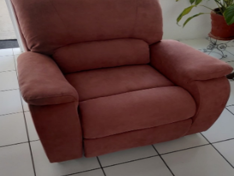 Sillón individual de gamuza