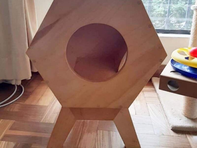 Casa de Madera para Gatos