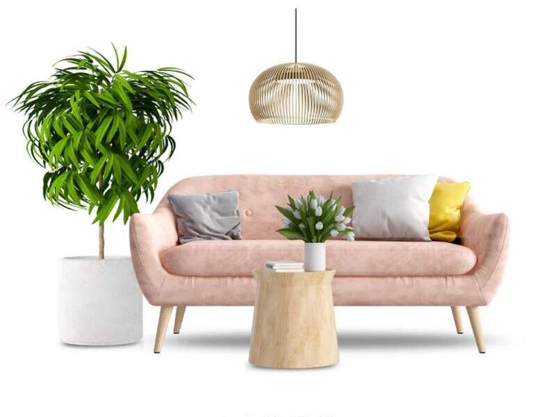 Sofa rosa