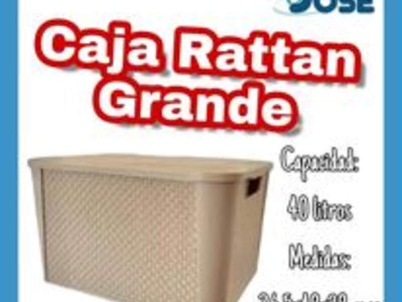 caja rattan