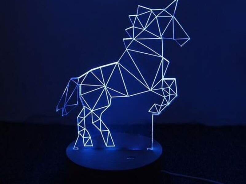 Lampara led unicornio