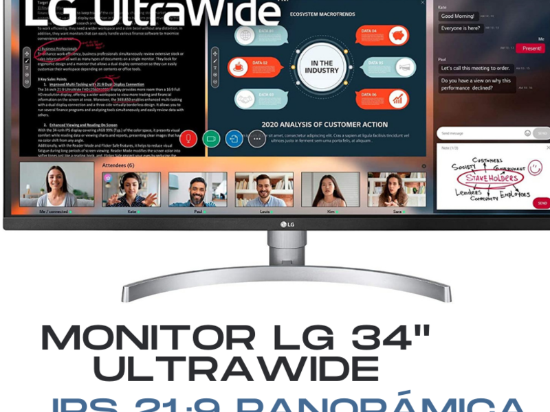 Monitor LG 34″ UltraWide IPS21:9 