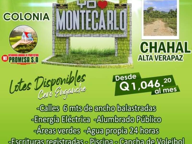 venta terreno montecarlo