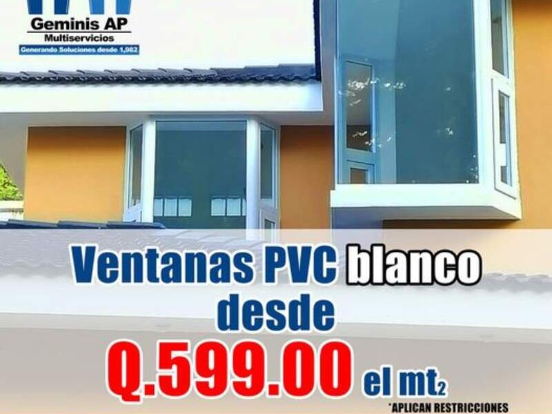 Ventana PVC blanco GT