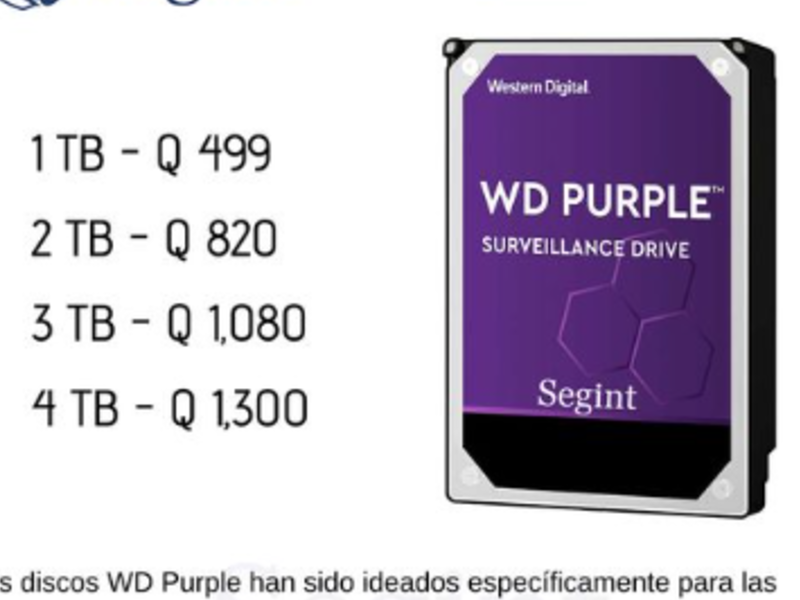 Discos duros Wester Digital Purple