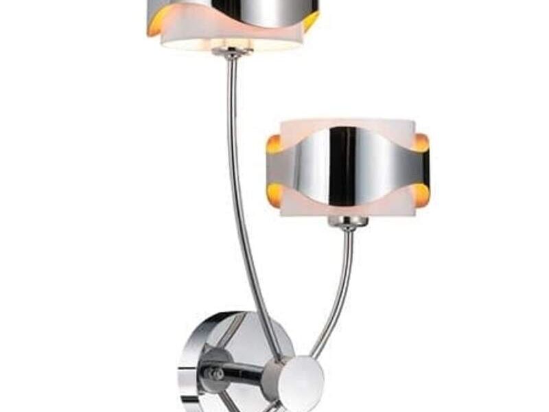 LÁMPARA DOBLE FOCO CROMADO